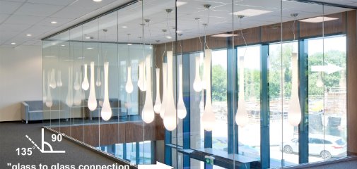 ALUFIRE Frameless glazed partition  EI 30/60 